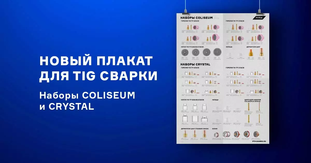 Новый плакат с наборами для TIG сварки Новый плакат с наборами для TIG сварки