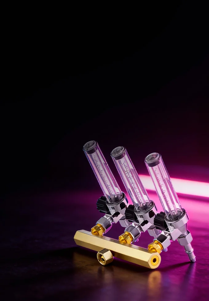 Газовые коллекторы КГ-3-01 и КГ-3-02 для распределения газа на три потребителя