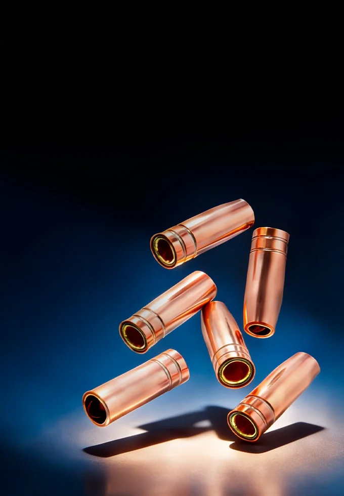 Новые медные сопла для сварочных горелок MIG MP 15