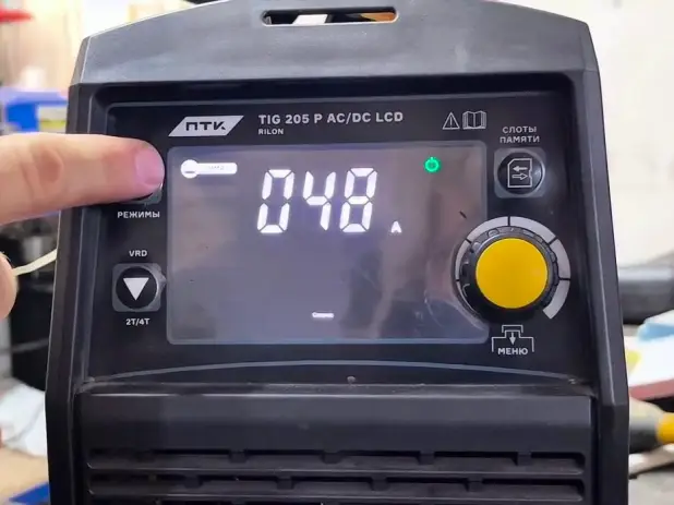 Обзор аппарата ПТК RILON TIG 205 P AC/DC LCD