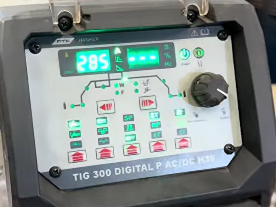 Ремонт медной детали аппаратом ПТК HANKER TIG 300 DIGITAL P AC/DC H39